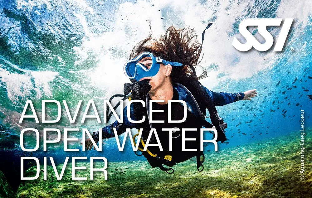 Scafandru la curs Advanced Open Water Diver SSI, Deep Zone Diving